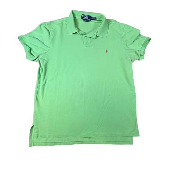 Ralph Lauren Golf Polo Shirt Stretch Button Up Men's XL Custom Fit Shirt Green - Picture 1 of 4
